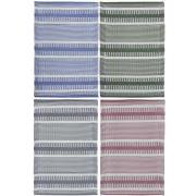 Rug striped 4 asstd colours recycled plastic