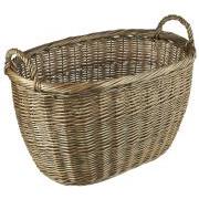 Basket large oval w/handles in each end