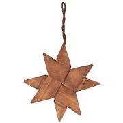 Star for hanging braided chip wood medium