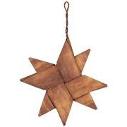 Star for hanging braided chip wood large