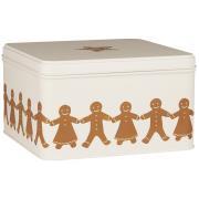 Cake tin w/gingerbread couples square
