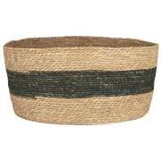 Large basket natural w/black stripe