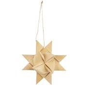 Star for hanging braided chip wood
