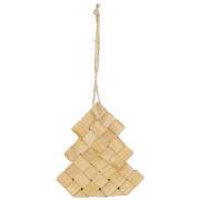 Christmas tree for hanging braided chip wood