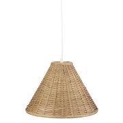 Hanging lamp bamboo inclined closed braid cord L:135 cm