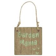 Træskilt Garden Mama