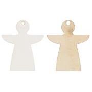 Gift hanger angel 2 asstd colours white and natural