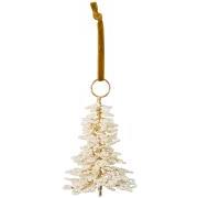 Juletræ t/ophæng Fairytale Christmas m/hvide perler