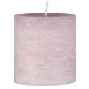 Rustic candle light pink Ø:7 H:7.5