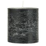 Rustic candle black Ø:7 H:7.5