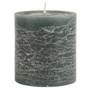 Rustic candle moss green Ø:7 H:7.5
