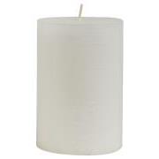 Rustic candle white Ø:7 H:10
