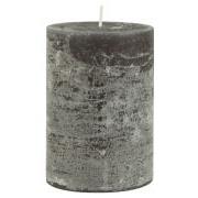 Rustic candle dark grey Ø:7 H:10