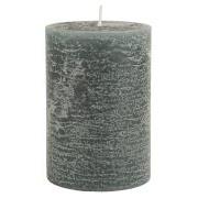 Rustic candle moss green Ø:7 H:10