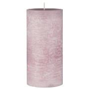 Rustic candle light pink Ø:7 H:14