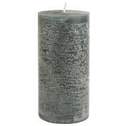 Rustic candle moss green Ø:7 H:14