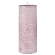 Rustic candle light pink Ø:7 H:18