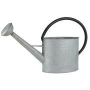 Watering can w/shower head oval grey w/black handle 5 ltr