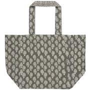 Taske vendbar grå m/mønster