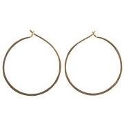 Earrings brass gold-plated Jasmin