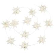 String w/12 stars braided white Stella