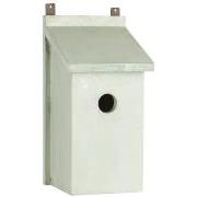 Birdhouse w/inclined roof hole Ø:3 cm w/door on back for easy cleaning