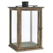 Wooden lantern w/metal roof