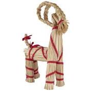 Christmas goat w/red ribbon