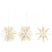 Christmas ornament f/hanging straws 3 asstd, 9 of each = 27 pcs in total