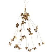 Hanger w/leaves and natural wooden beads