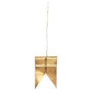 Flag for hanging brass handmade Gloria