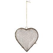 Heart for hanging wire can be opened