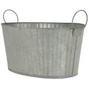 Tub w/handles and grooves