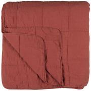 Vintage quilt bedspread double faded rose