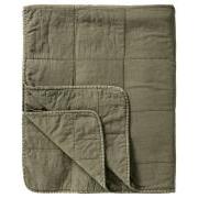 Vintage quilt sengetæppe dobbelt eucalyptus green
