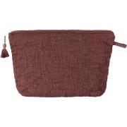 Toilettaske quiltet dusty plum
