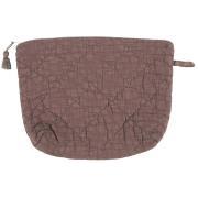 Toiletry bag quilted coral almond