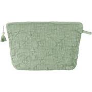 Toilettaske quiltet pistacie