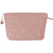 Toilettaske quiltet rose