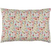 Cushion cover red and blue flowers