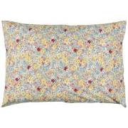 Cushion cover light blue and light yellow flowers