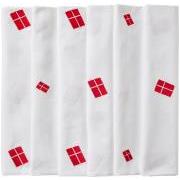 Dug aflang m/danske flag hvid