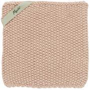 Pot holder Mynte coral almond knitted