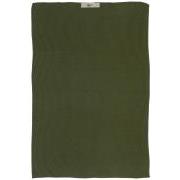 Håndklæde Mynte mørkegrøn strikket