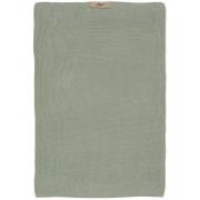 Towel Mynte dusty green knitted