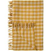 Plaid natur/gule tern