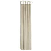 Curtain w/7 tie bands beige