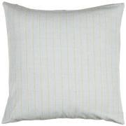 Cushion cover light blue w/thin beige stripes