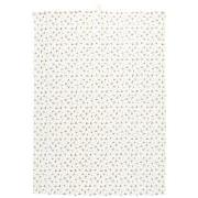 Tea towel Esther white w/mustard coloured flowers