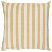 Cushion cover Konrad mustard w/white stripes